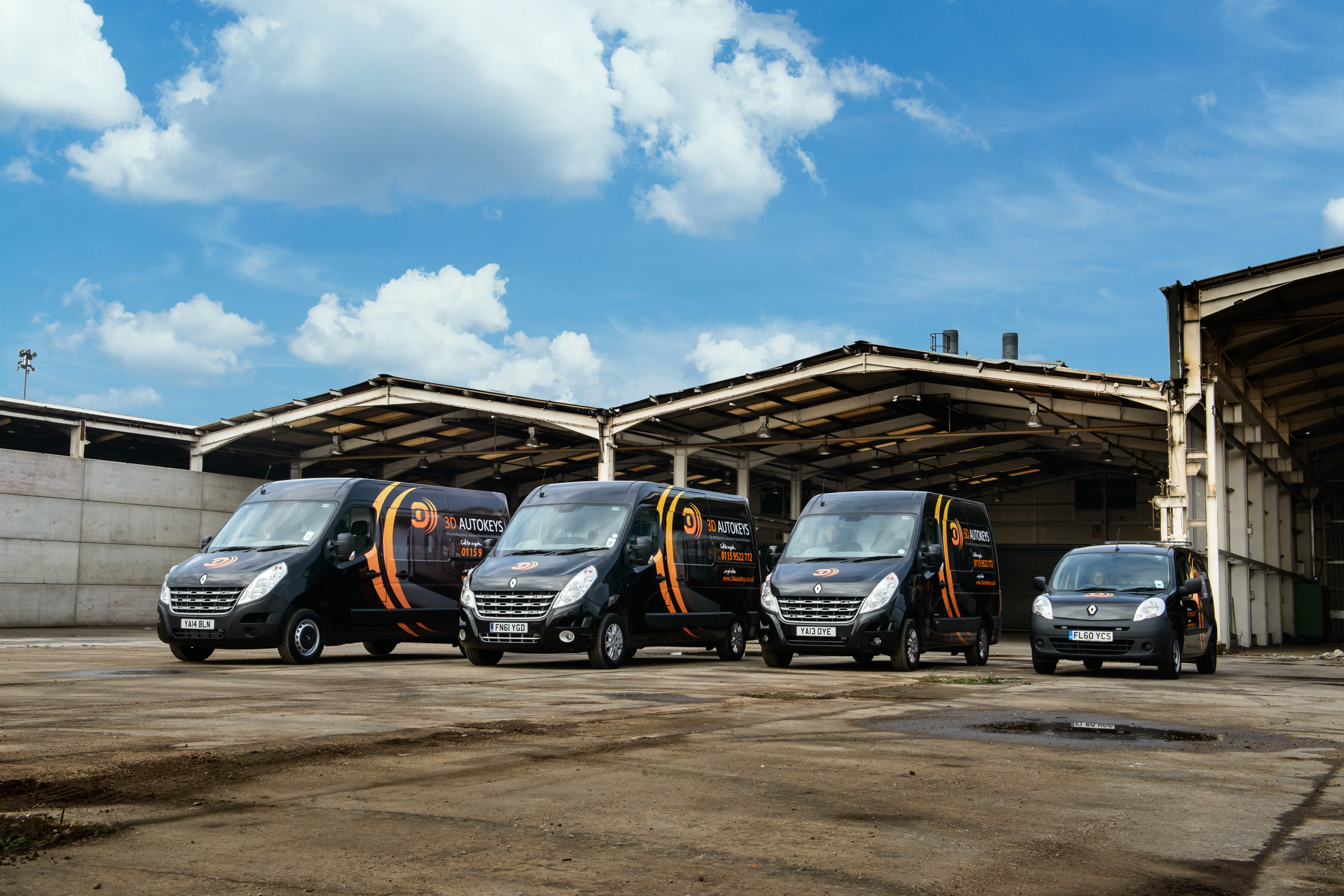 3D Autokeys vans lined up